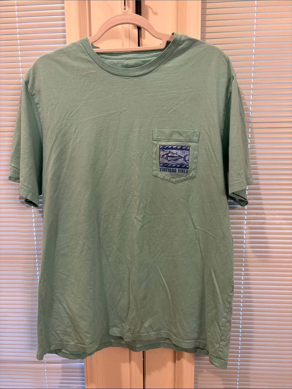 Vineyard Vines Short-Sleeve Pocket Tee in Seafoam